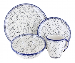 Small Dots 4 Piece Place Setting - Service for 1